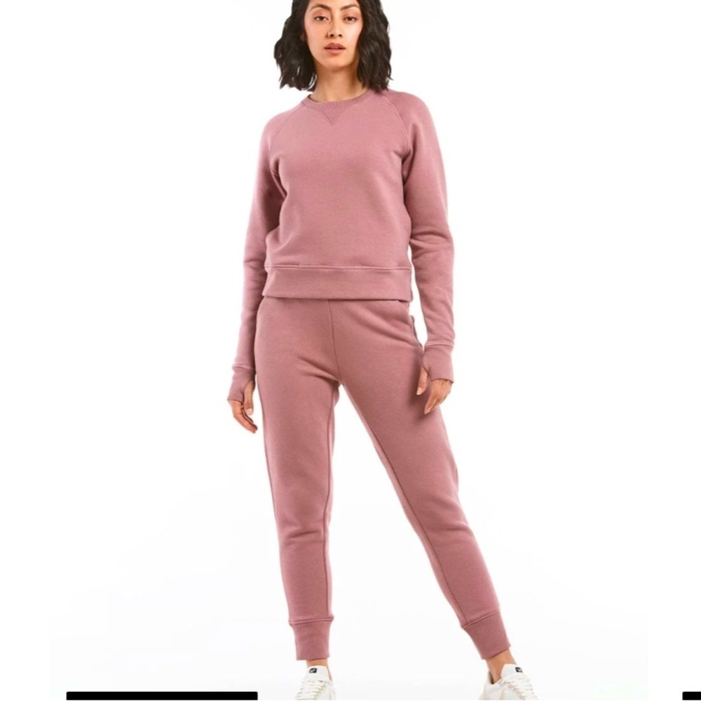 Public rec mauve luxe active casual crewneck sweatshirt Nwot casual spring M